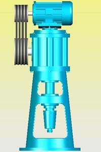 ZLZ系列直聯(lián)型螺旋錐齒輪減速機(jī)實體模型