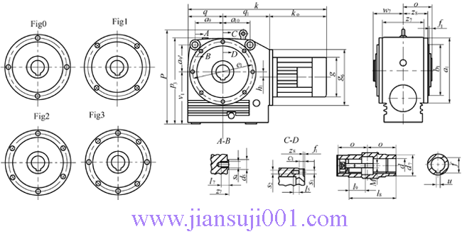 W系列斜齒輪蝸桿減速電機(jī)