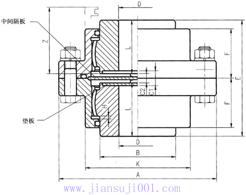 DY-VA型垂直式雙面嚙合聯(lián)軸器