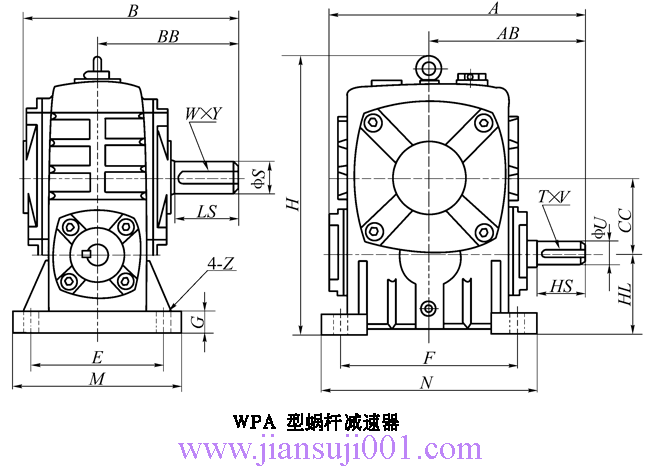 WP、WD型蝸桿減速機(jī)