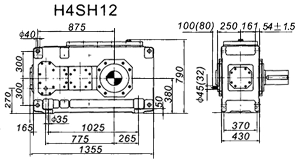 H4SH系列外型及安裝尺寸圖