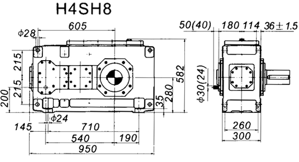 H4SH系列外型及安裝尺寸圖